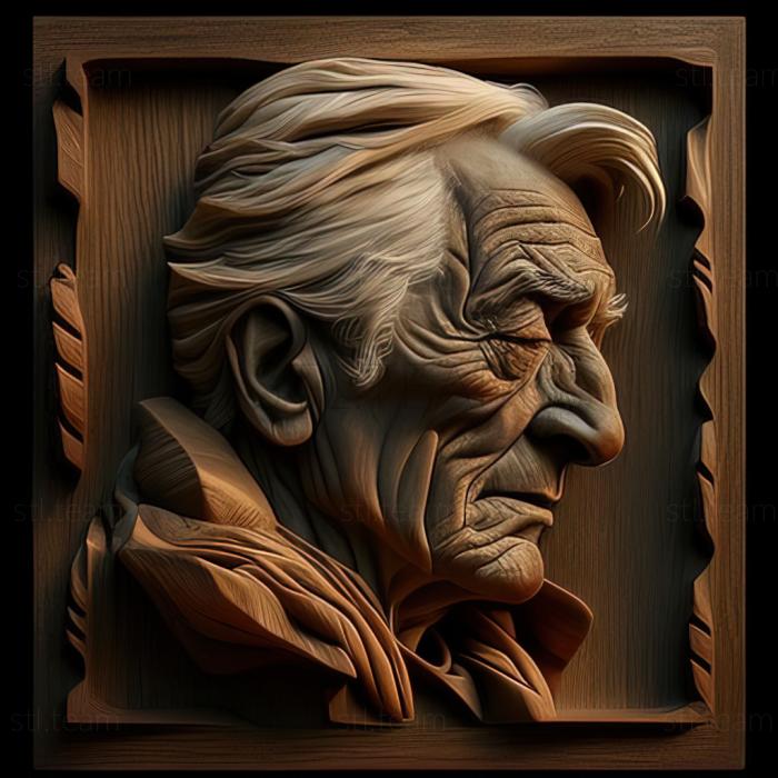 3D model Frank K Bensing American artist (STL)